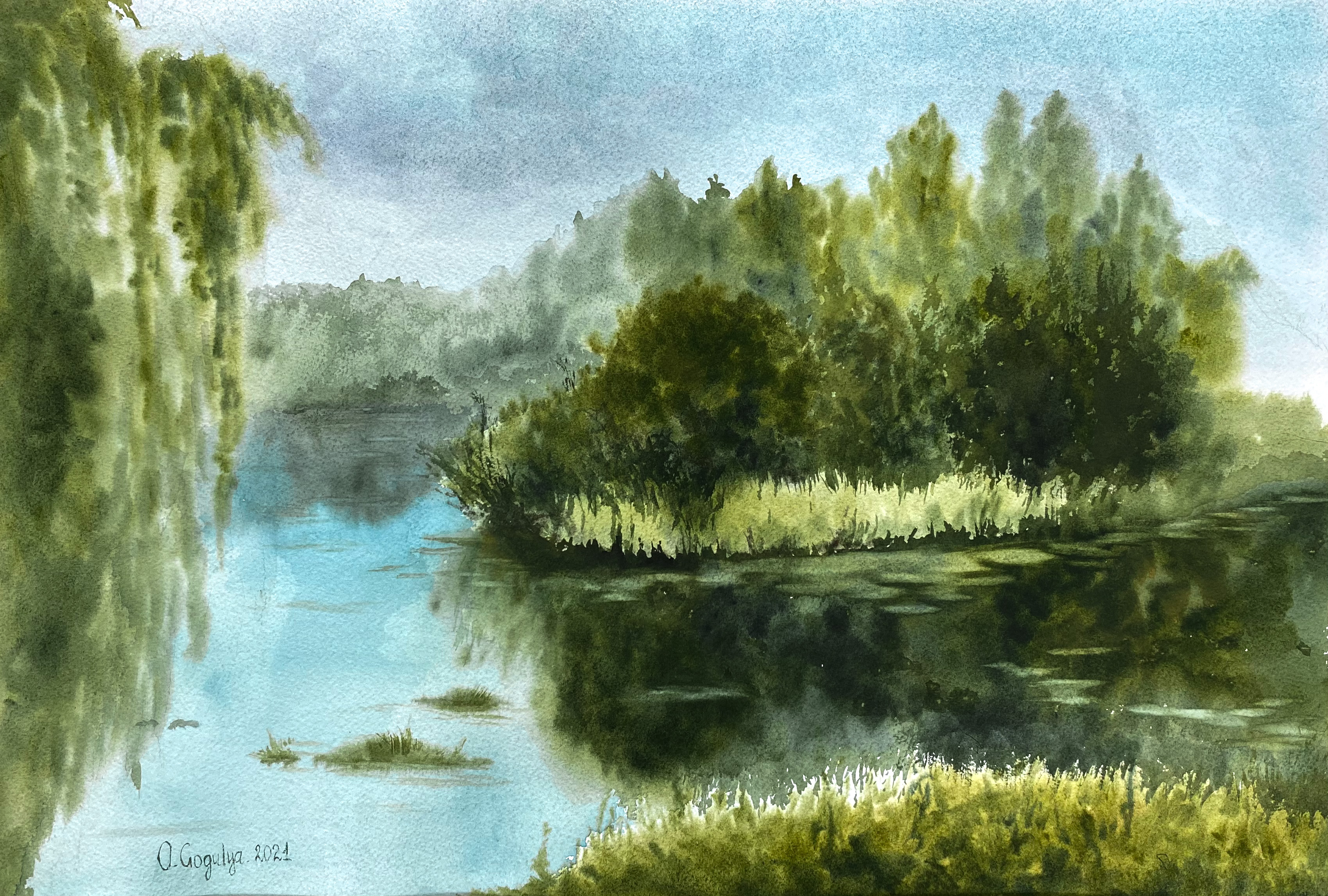 Sold watercolor by Olga Gogulya — work 20