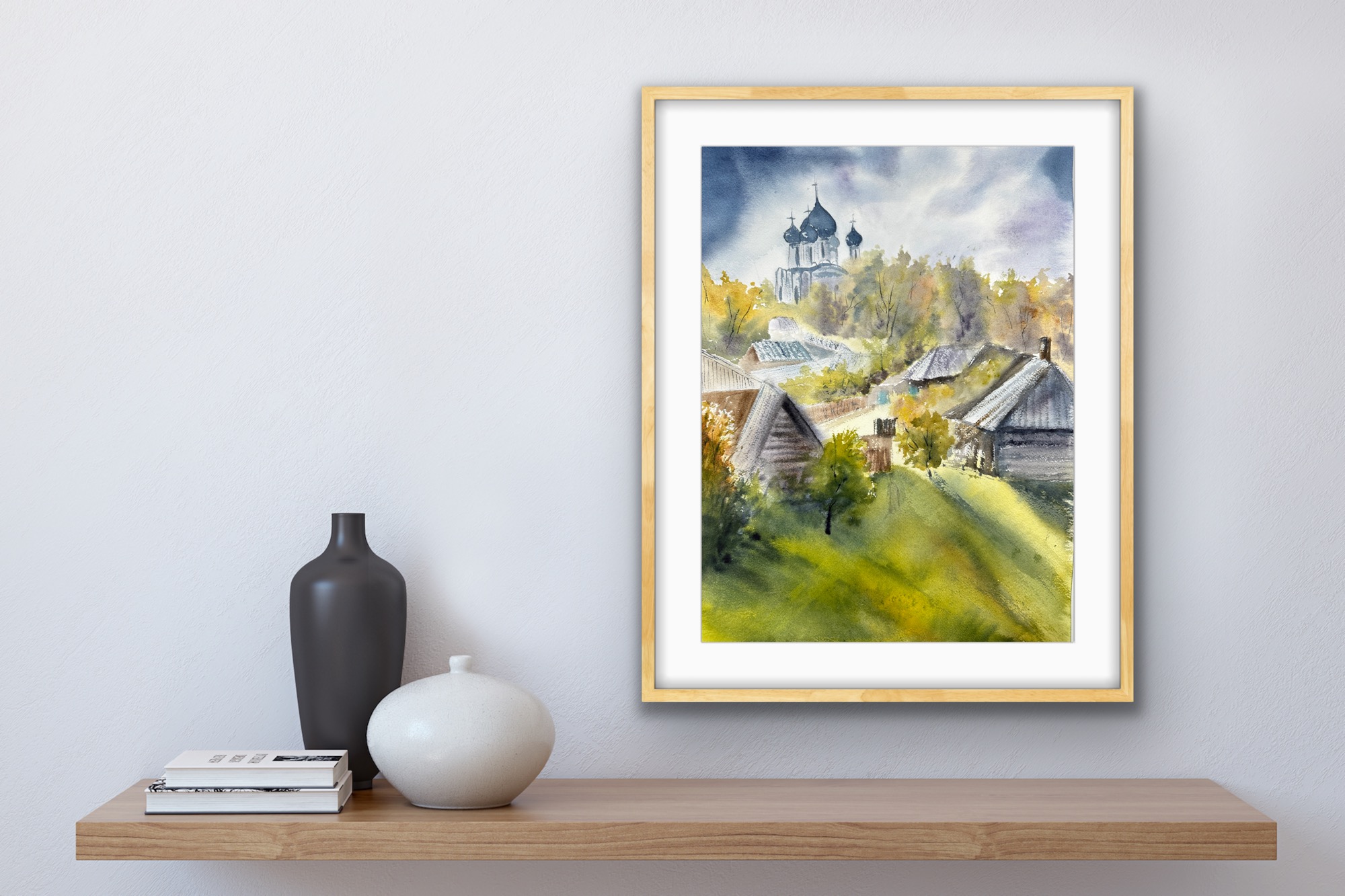 Watercolor painting “Suzdal in Autumn”, 45×30 cm — Olga Gogulya