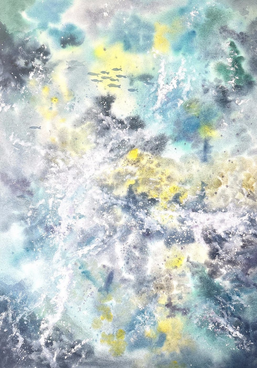 Original watercolor by Olga Gogulya — an abstract work